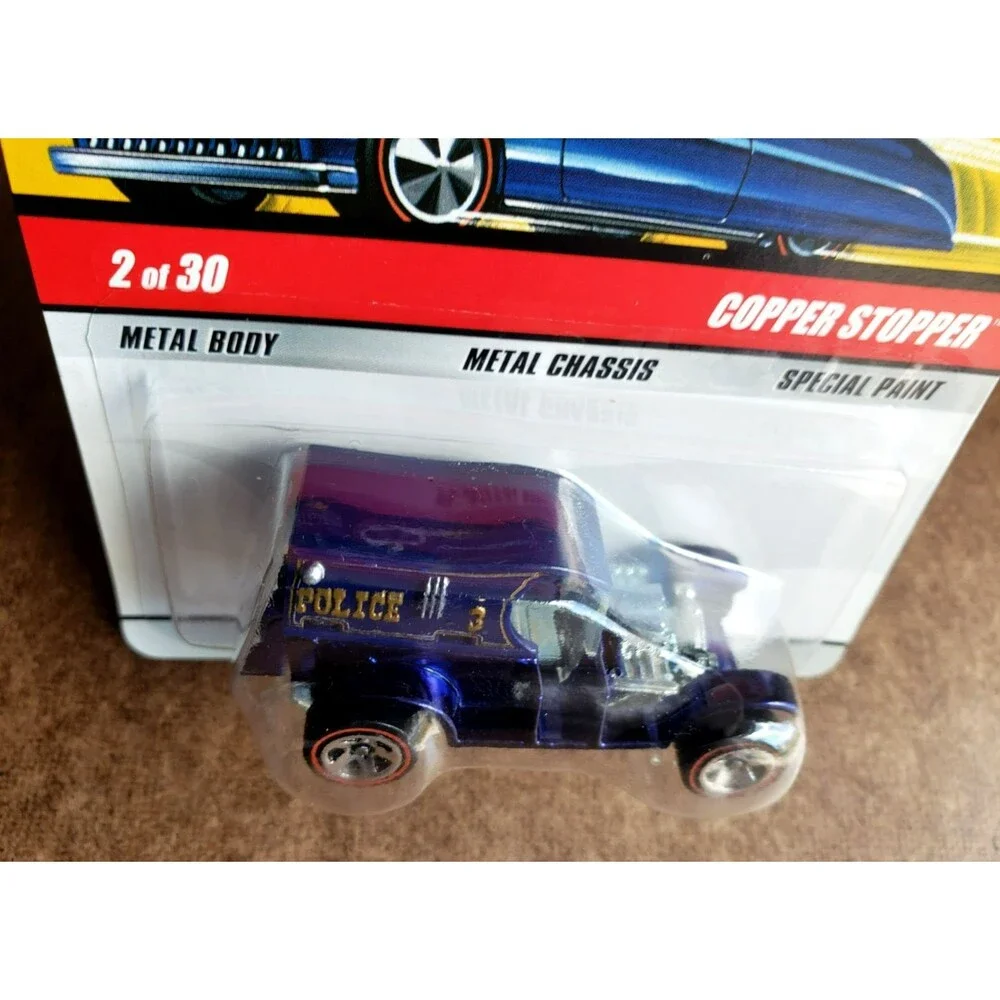 2009 Hot Wheels COPPER STOPPER Spectraflame Dark Blue CLASSICS SERIES 5 #2/30 RL